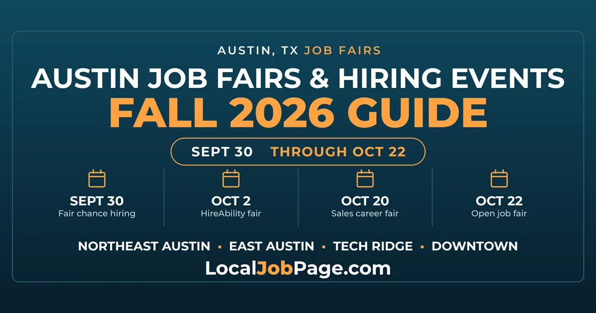 Fall 2026 Austin Job Fairs & Hiring Events: Your Complete Guide